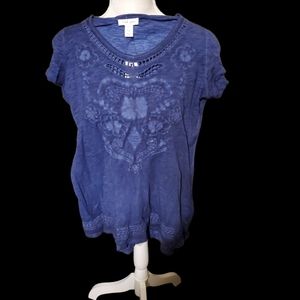 Tribal jeans blue top p/s NWT